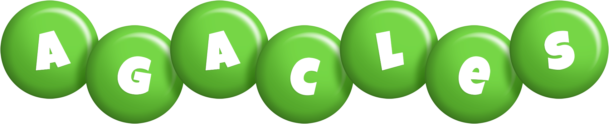 Agacles candy-green logo
