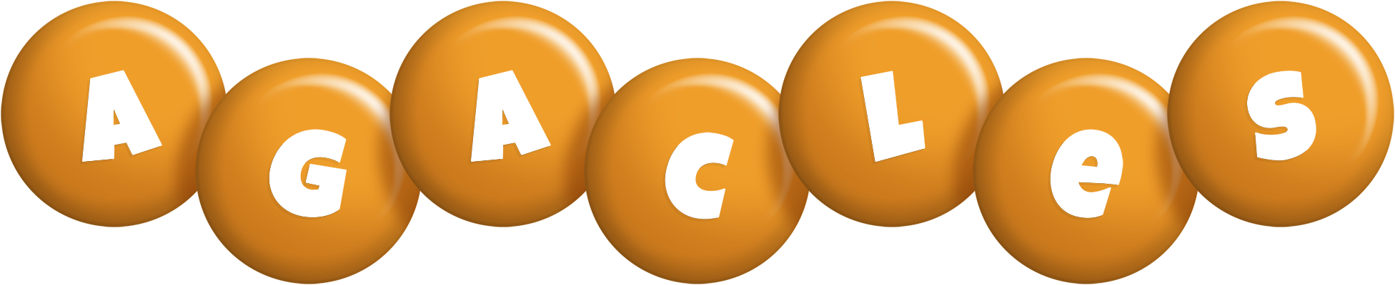 Agacles candy-orange logo