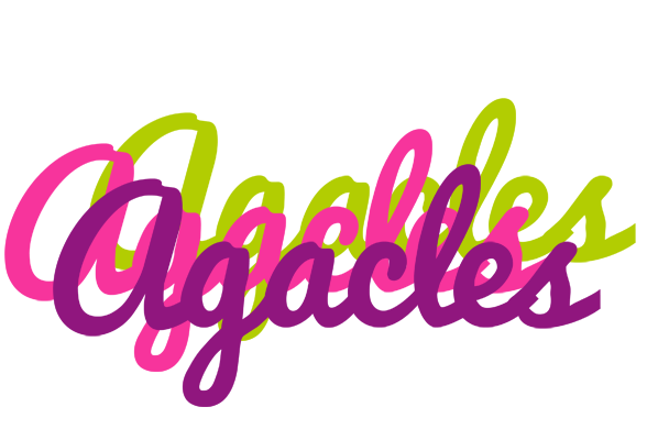 Agacles flowers logo