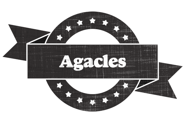 Agacles grunge logo