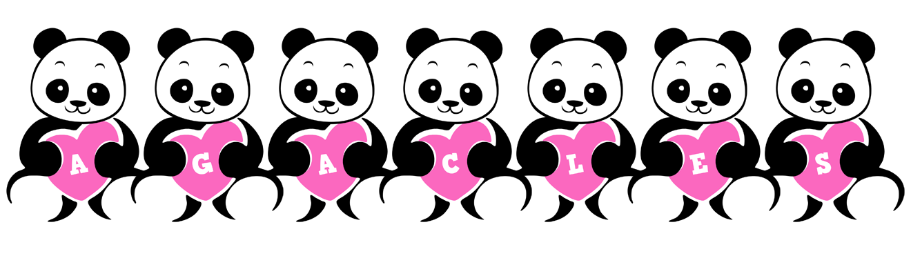 Agacles love-panda logo