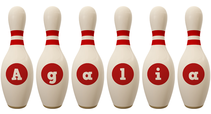 Agalia bowling-pin logo