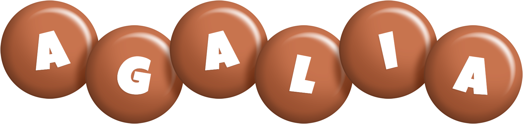 Agalia candy-brown logo