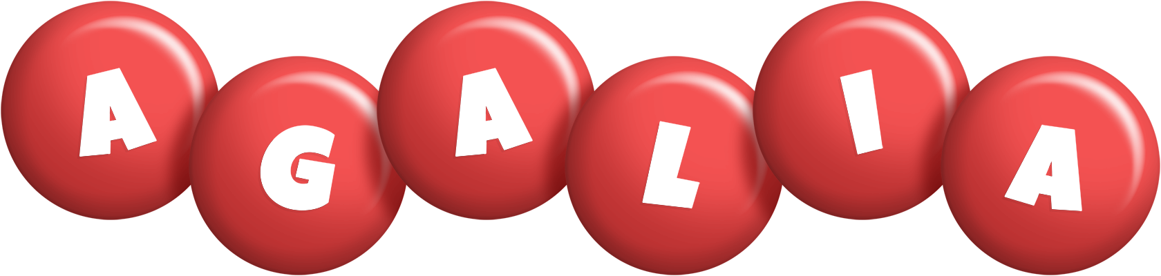 Agalia candy-red logo
