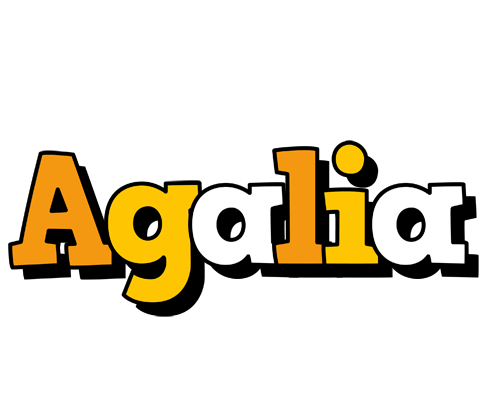 Agalia cartoon logo
