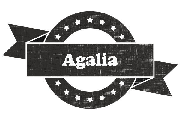 Agalia grunge logo
