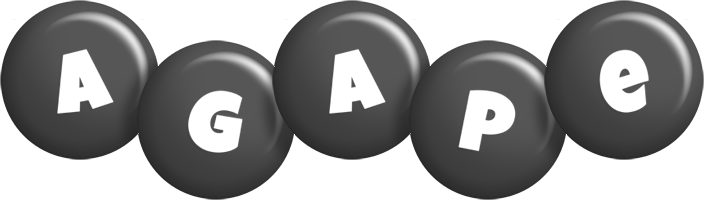 Agape candy-black logo