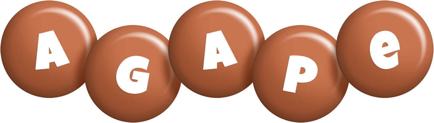 Agape candy-brown logo