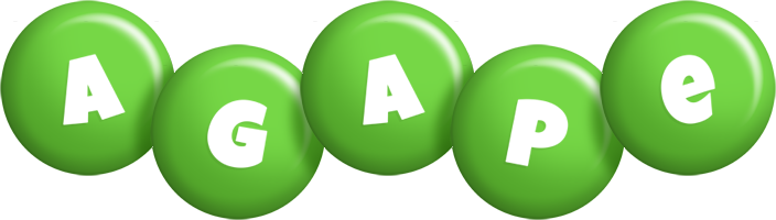 Agape candy-green logo