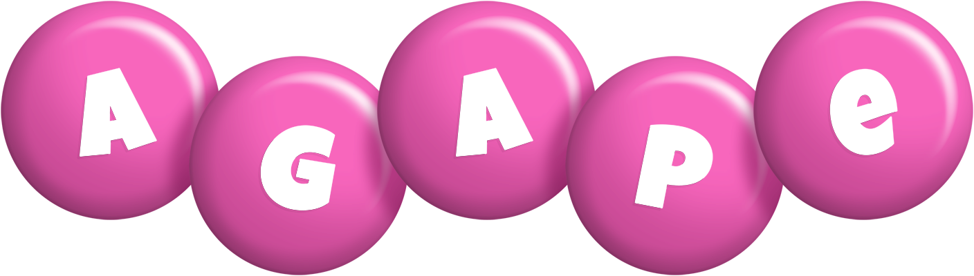 Agape candy-pink logo