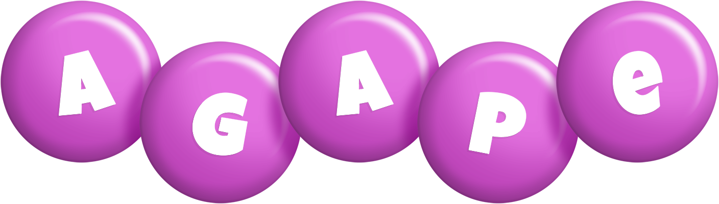 Agape candy-purple logo