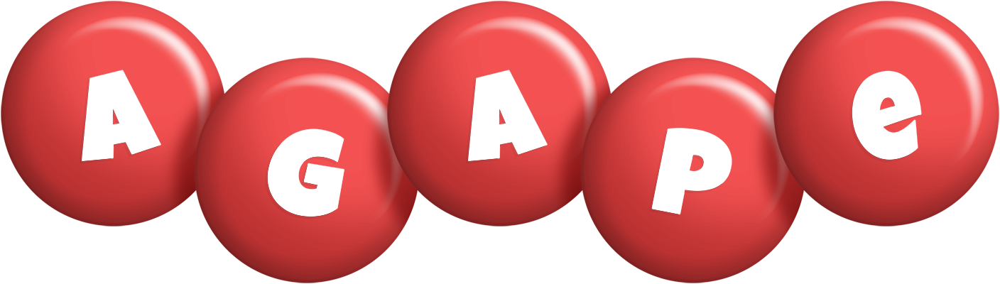 Agape candy-red logo