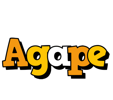 Agape cartoon logo