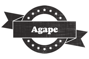 Agape grunge logo