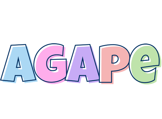 Agape pastel logo