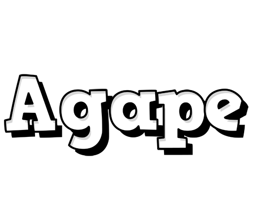 Agape snowing logo