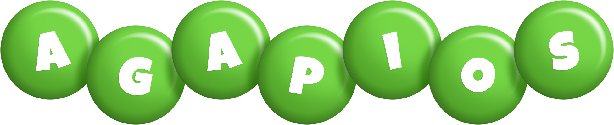 Agapios candy-green logo