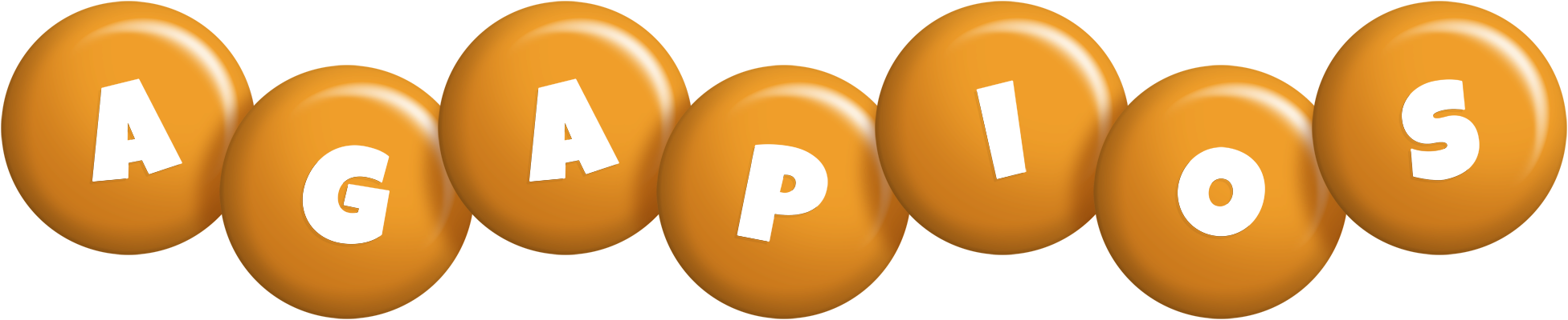 Agapios candy-orange logo