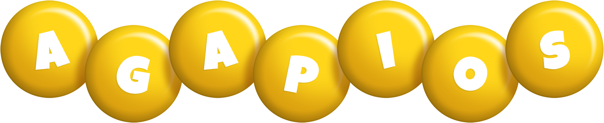 Agapios candy-yellow logo
