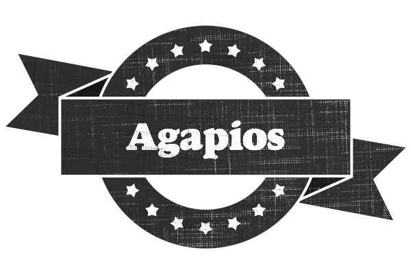 Agapios grunge logo