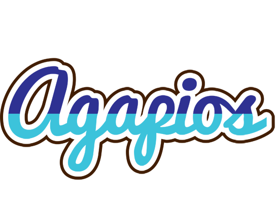 Agapios raining logo