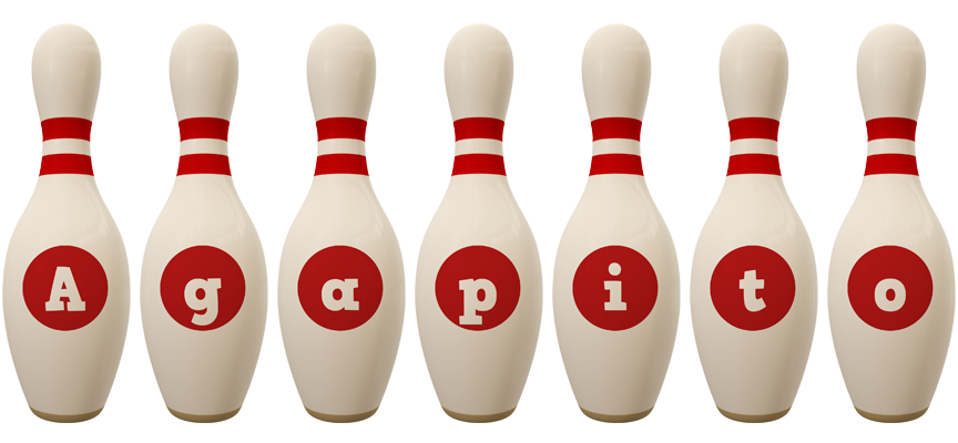 Agapito bowling-pin logo