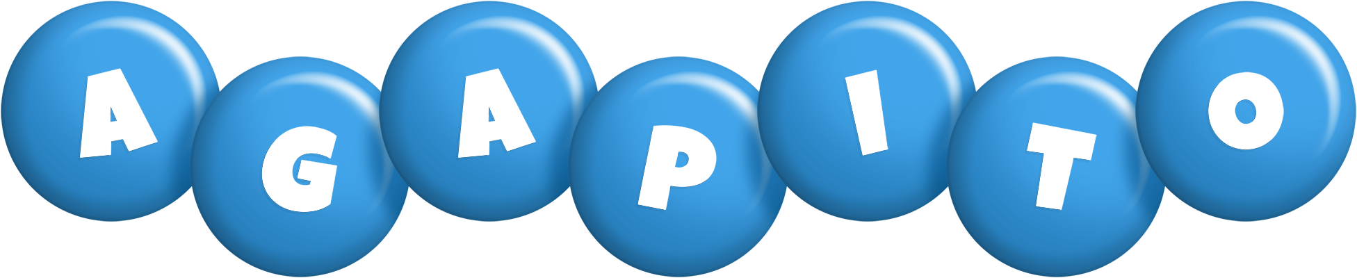 Agapito candy-blue logo
