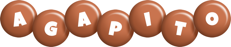 Agapito candy-brown logo