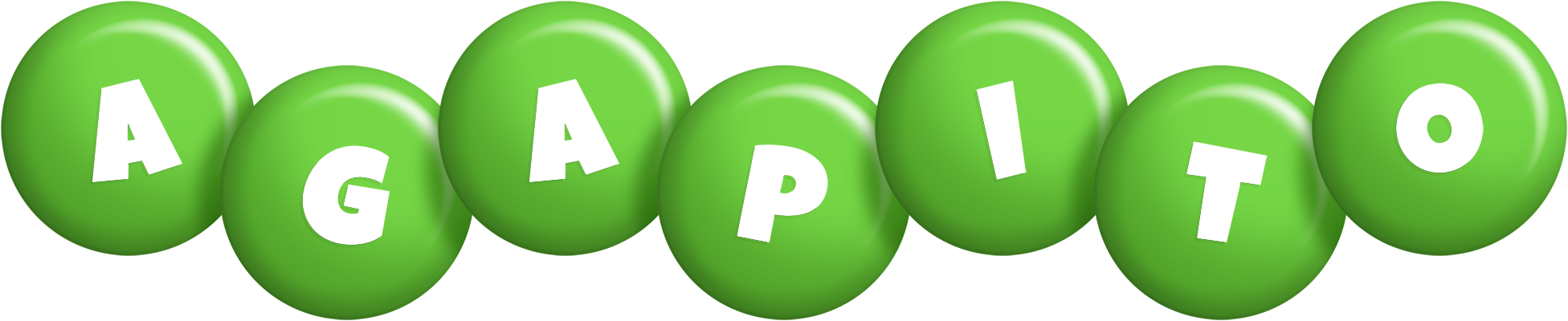 Agapito candy-green logo