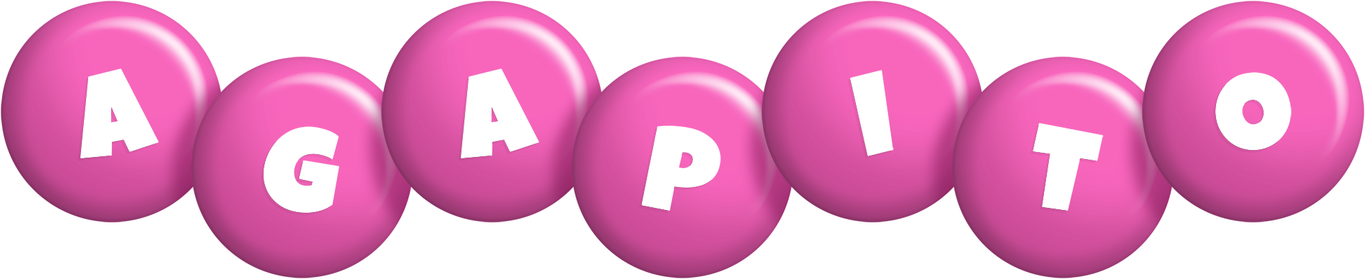 Agapito candy-pink logo