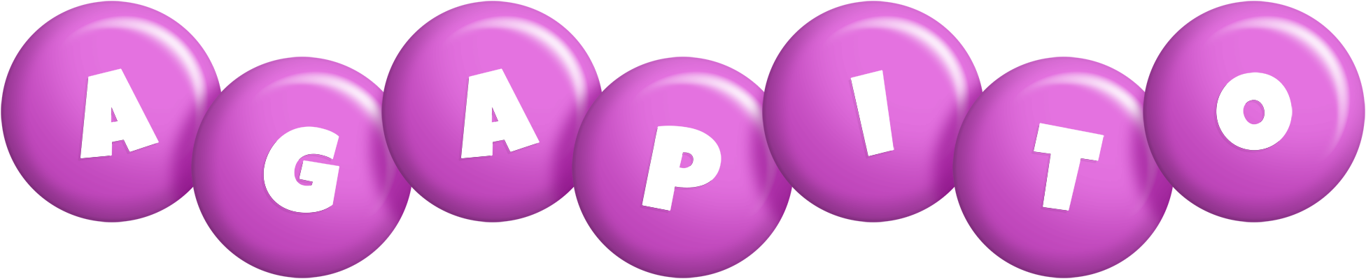 Agapito candy-purple logo