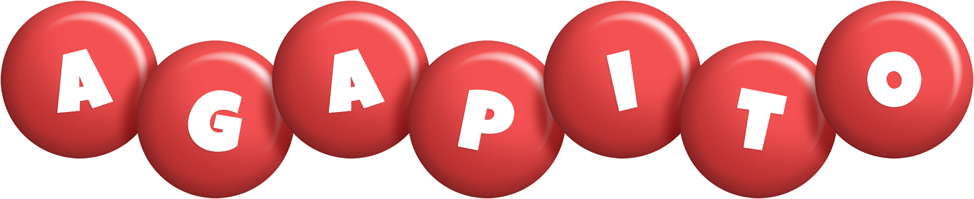 Agapito candy-red logo