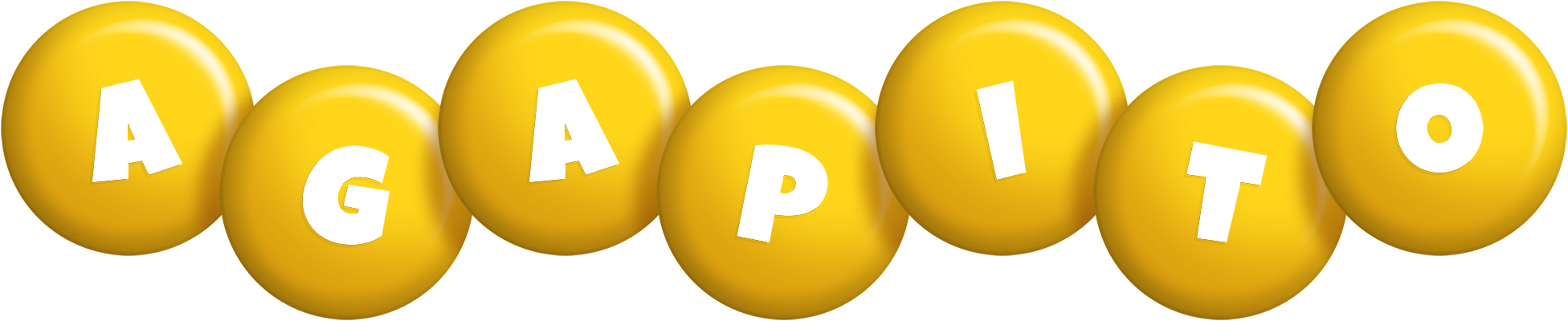Agapito candy-yellow logo