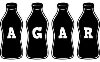 Agar bottle logo