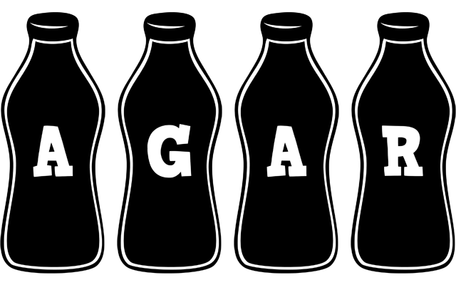 Agar bottle logo