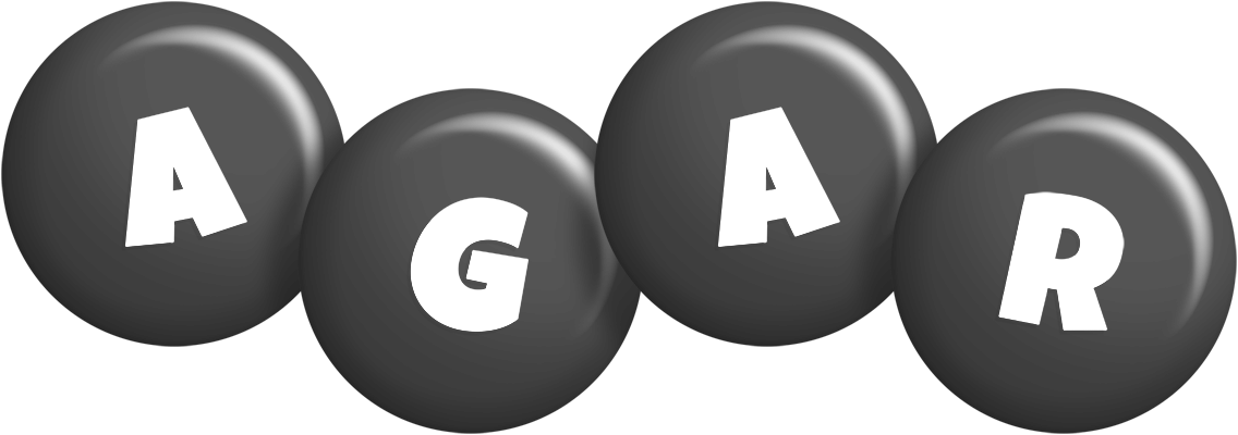 Agar candy-black logo