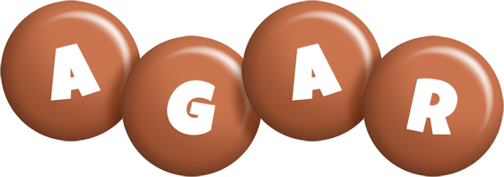 Agar candy-brown logo