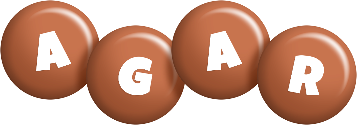 Agar candy-brown logo