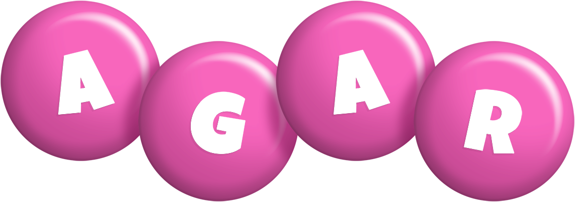 Agar candy-pink logo
