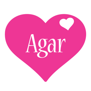 Agar love-heart logo