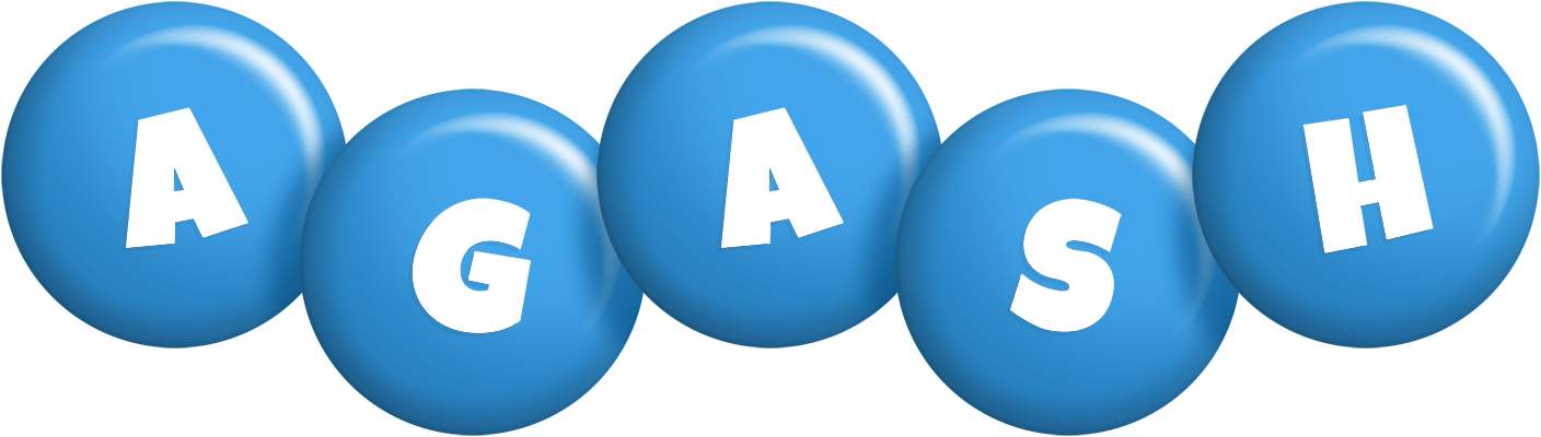 Agash candy-blue logo