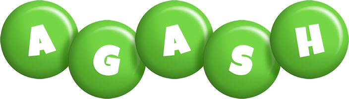 Agash candy-green logo