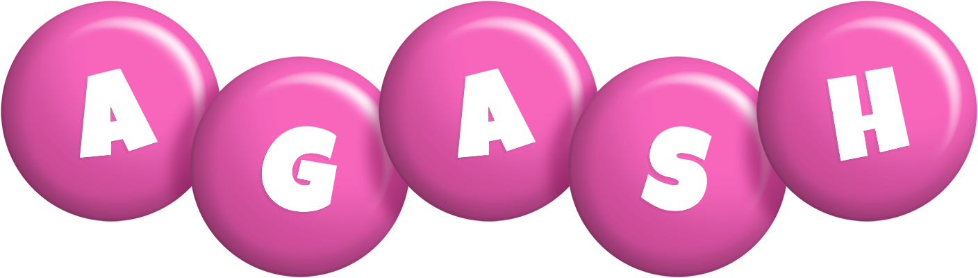 Agash candy-pink logo