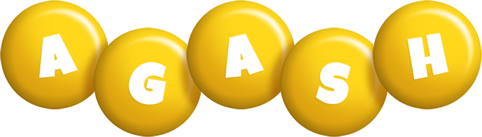 Agash candy-yellow logo