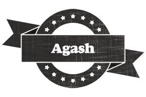 Agash grunge logo