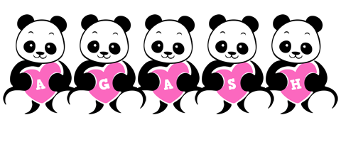 Agash love-panda logo