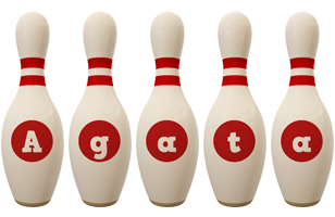 Agata bowling-pin logo