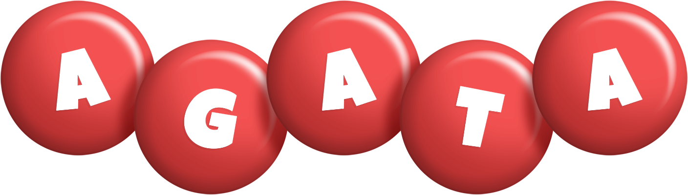 Agata candy-red logo