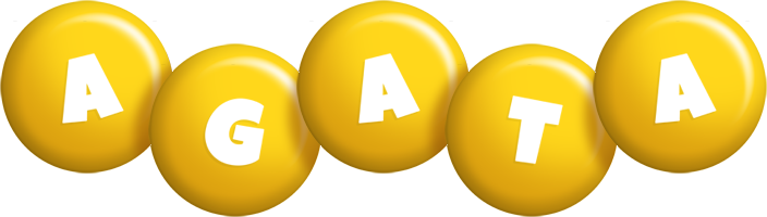 Agata candy-yellow logo