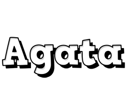 Agata snowing logo